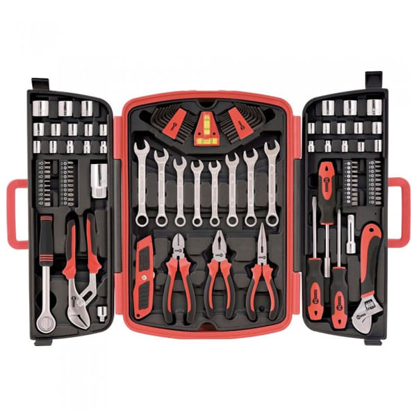 Kit de Ferramentas Com Furadeira 114 Pecas Jfn 114 Nove54