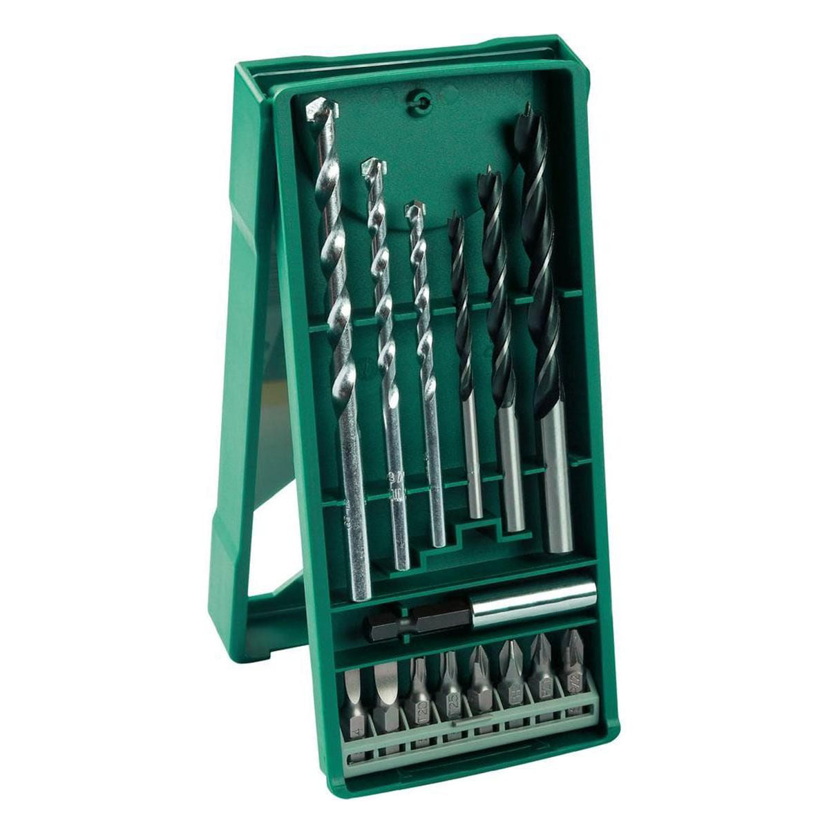 Kit 15 Peças 6 Brocas + 8 bits + Adaptador Bosch
