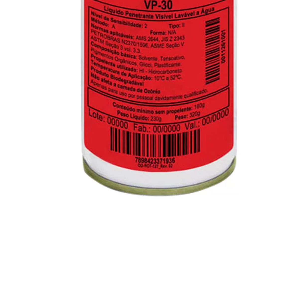 Penetrante VP-31 230g Lavável com Solvente Metalcheck