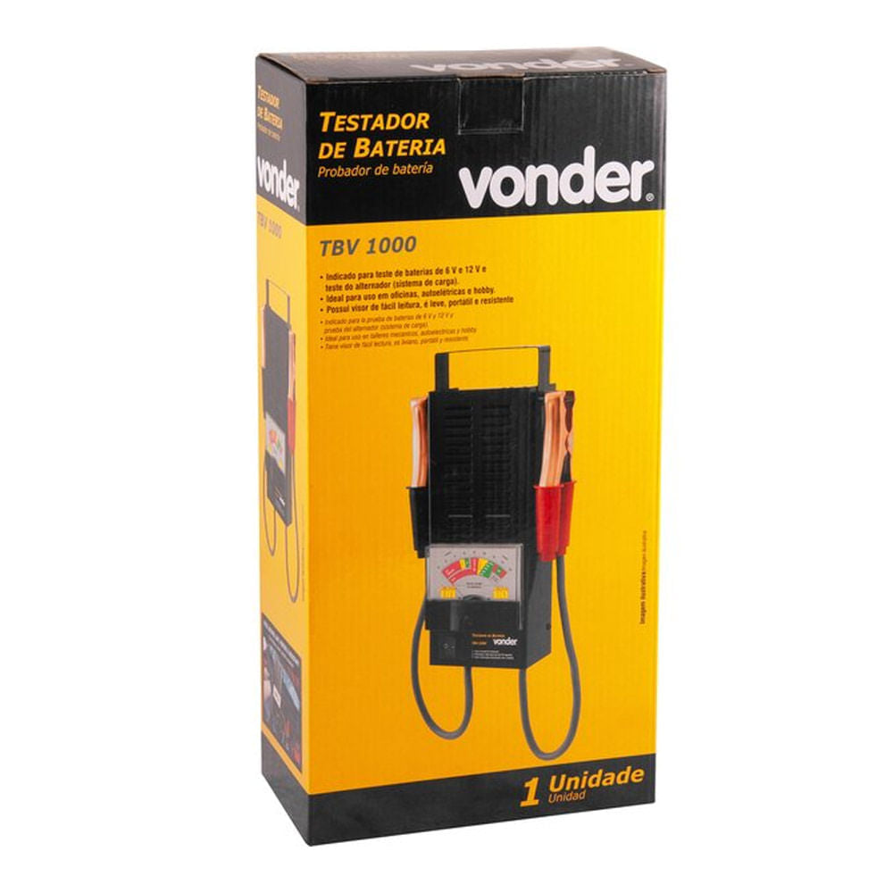 Testador de Bateria e Alternador TBV1000 VONDER