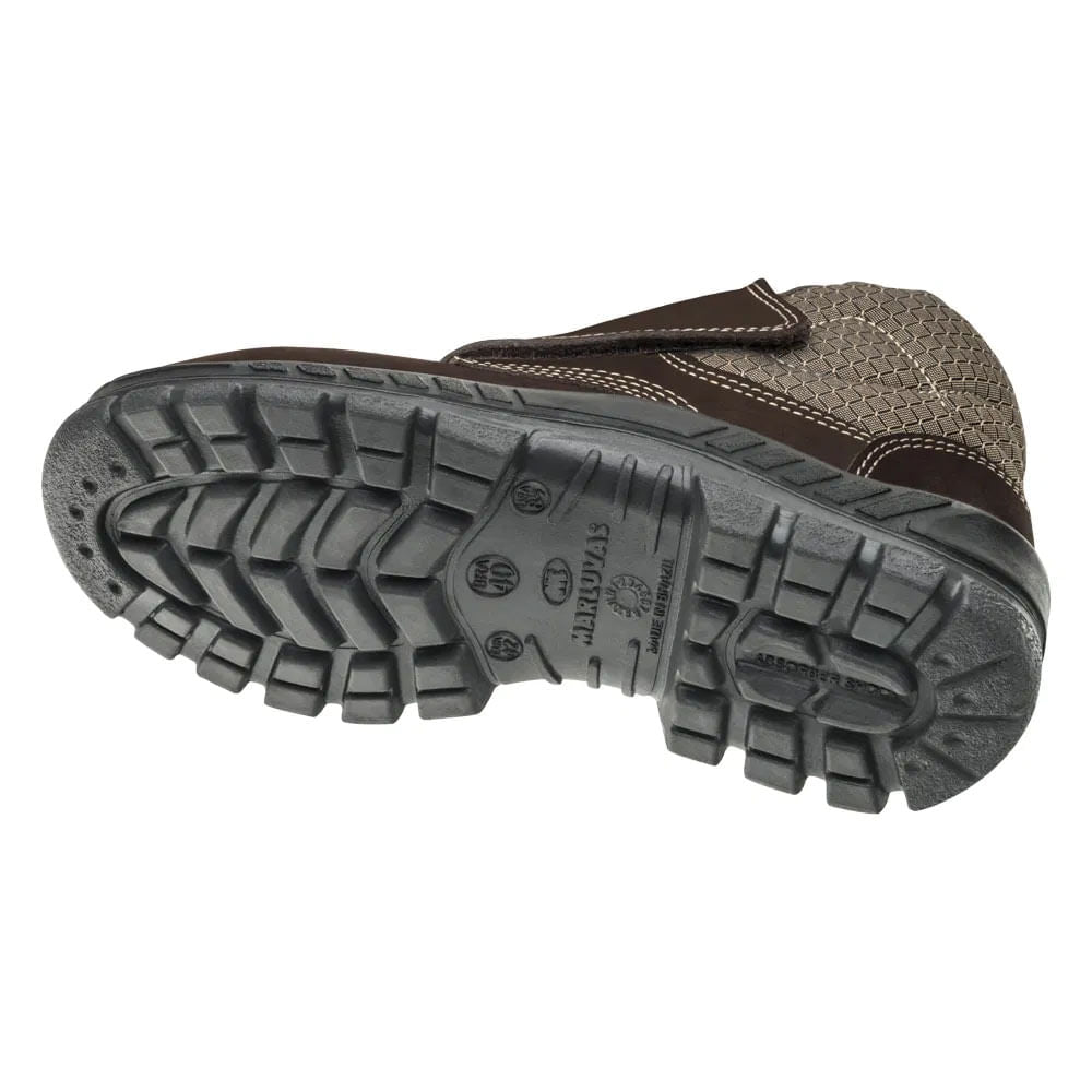 Bota de Segurança Camurça Bico Plástico com Velcro N38 Ca43273 Marluvas