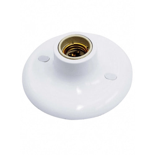 Base PVC BCO Plafon Com/Bocal Porcelana FOXLUX