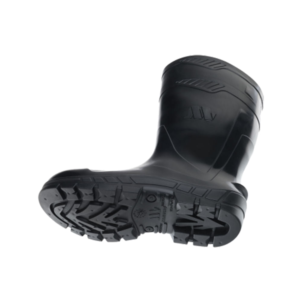 Bota de PVC Bico Aço 32cm com Forro N42 Preto CA40793 Marluvas