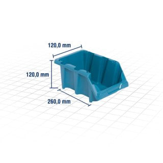 Gaveteiro Plástico Modelo Prático Nº 5 Azul Vonder