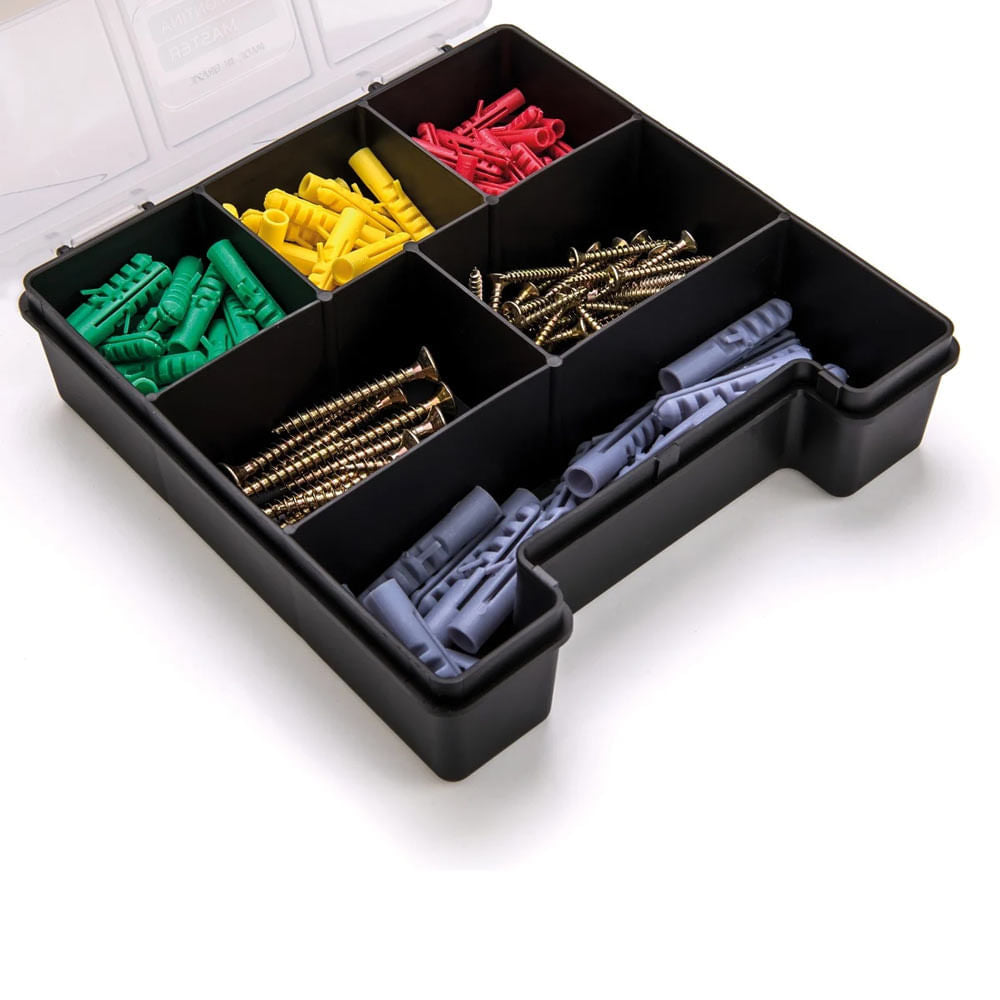 Organizador Plástico 7.1/2"" com Tampa e Divisórias Tramontina