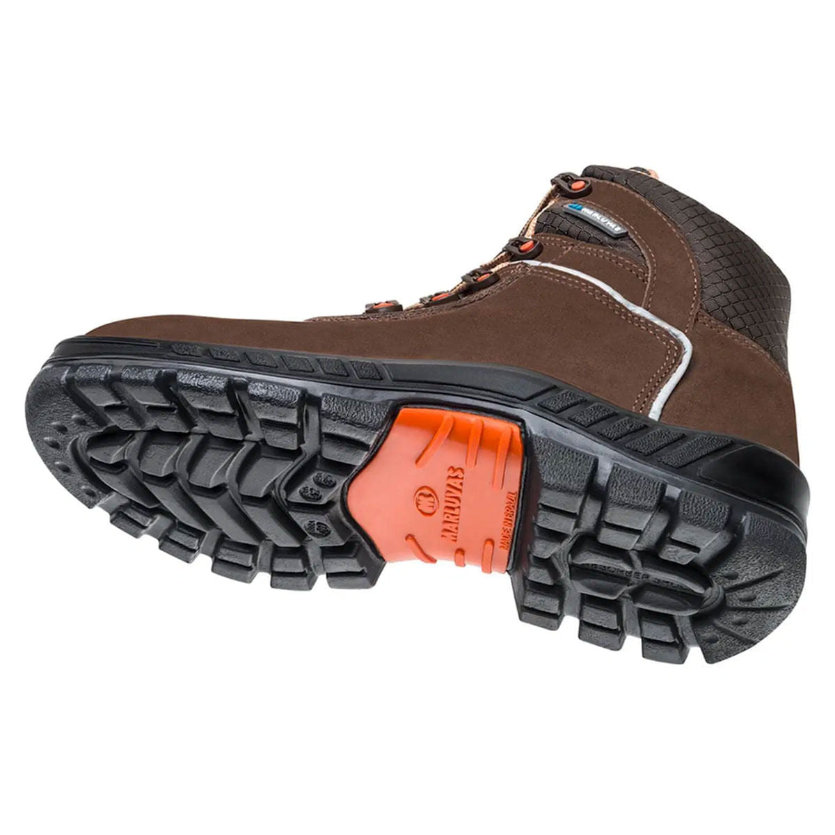 Bota Camurça bico Plástico Marrom Nº45 Marluvas