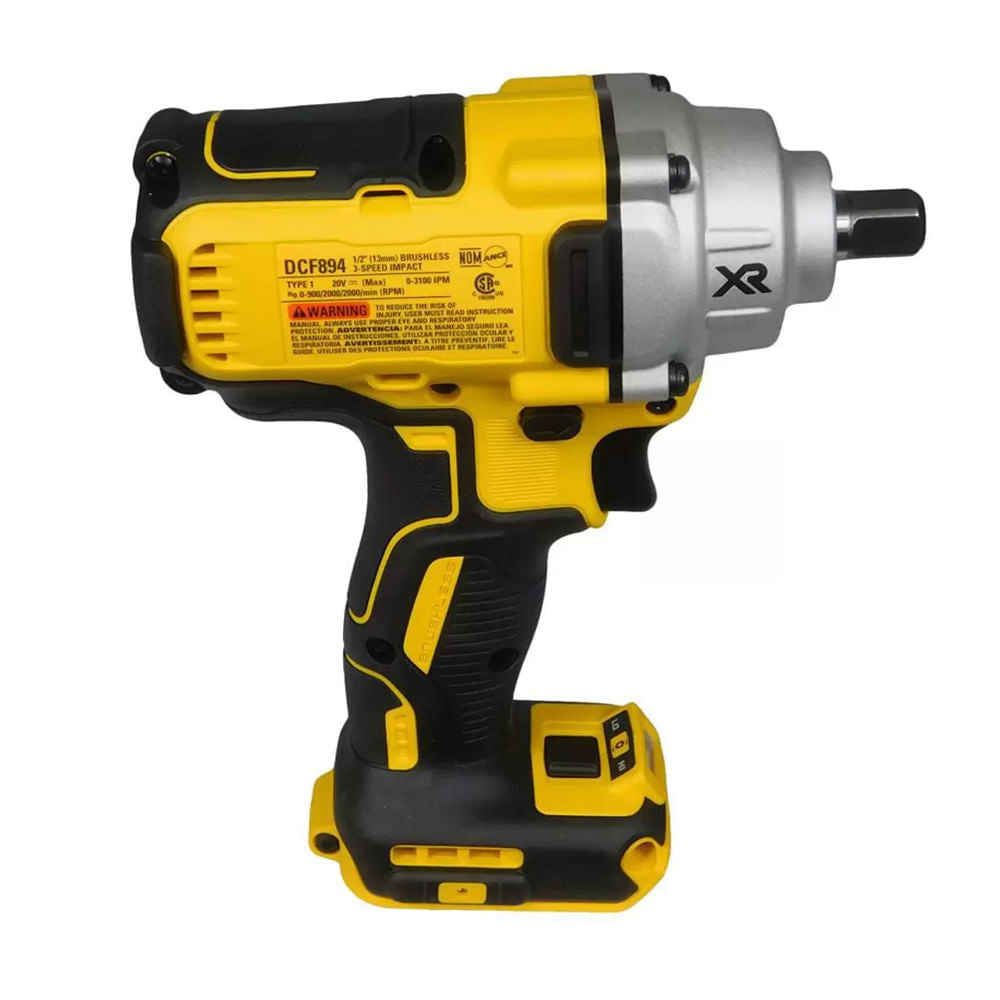 Chave de Impacto Dewalt 1/2'' Bateria 20V Brushles Sem Bateria