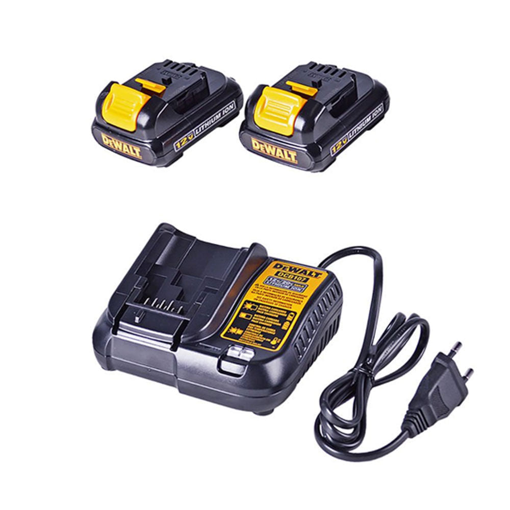 Parafusadeira Bateria 12V Carregador + Bolsa Dewalt