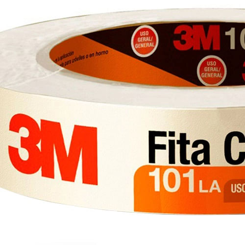 Fita Crepe 18mm x 50m 101 Uso Geral - 3M