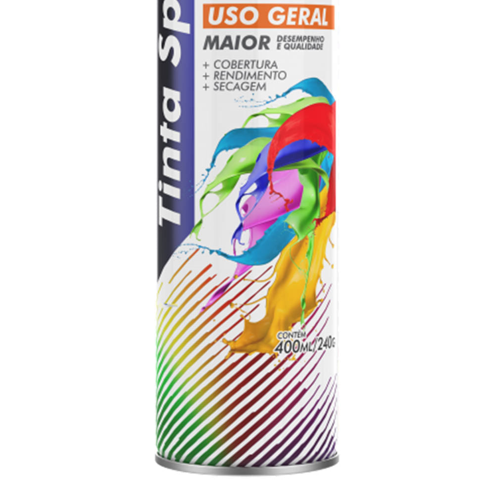 Tinta Spray 400ml Branco Fosco Mund Prime
