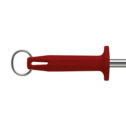 Faca Starrett Chaira 10" Com Haste Estriada 25CM Cabo Vermelho