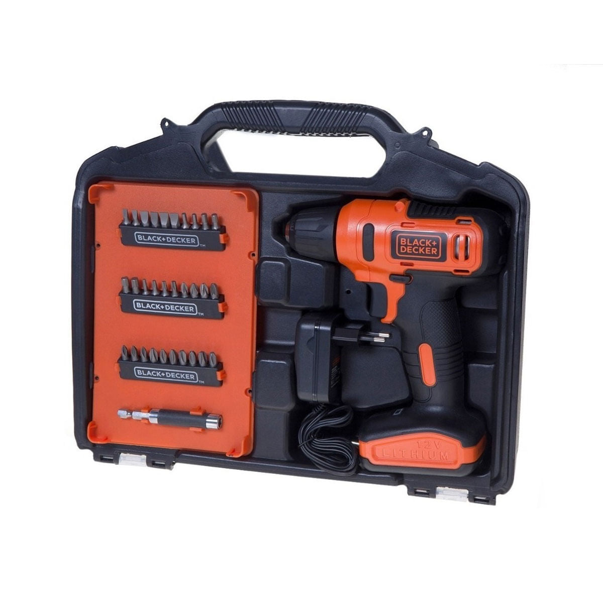 Parafusadeira Furadeira Bateria 12v 3/8"" Black&Decker
