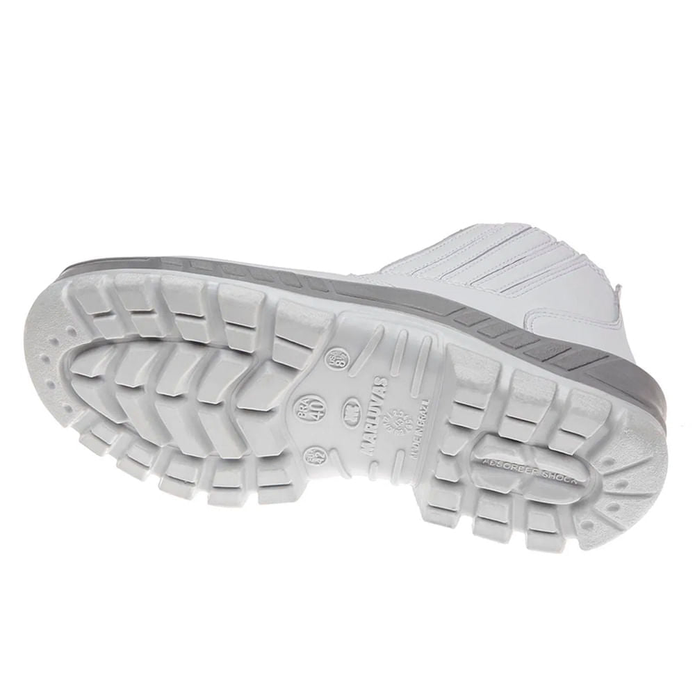 Bota Microfibra sem Cadarço PU Branco ca31396 N39 MARLUVAS