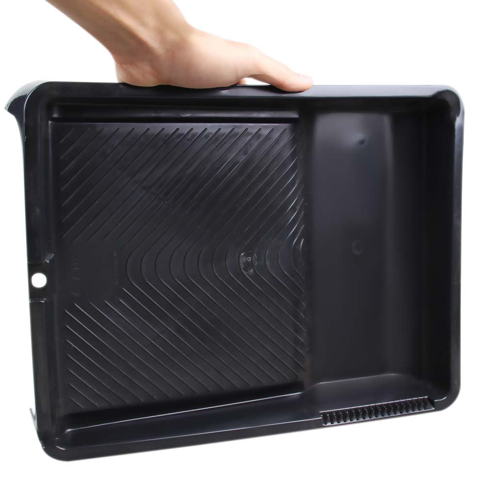 Bandeja Plastica Preta Para Pintura 23cm Atlas