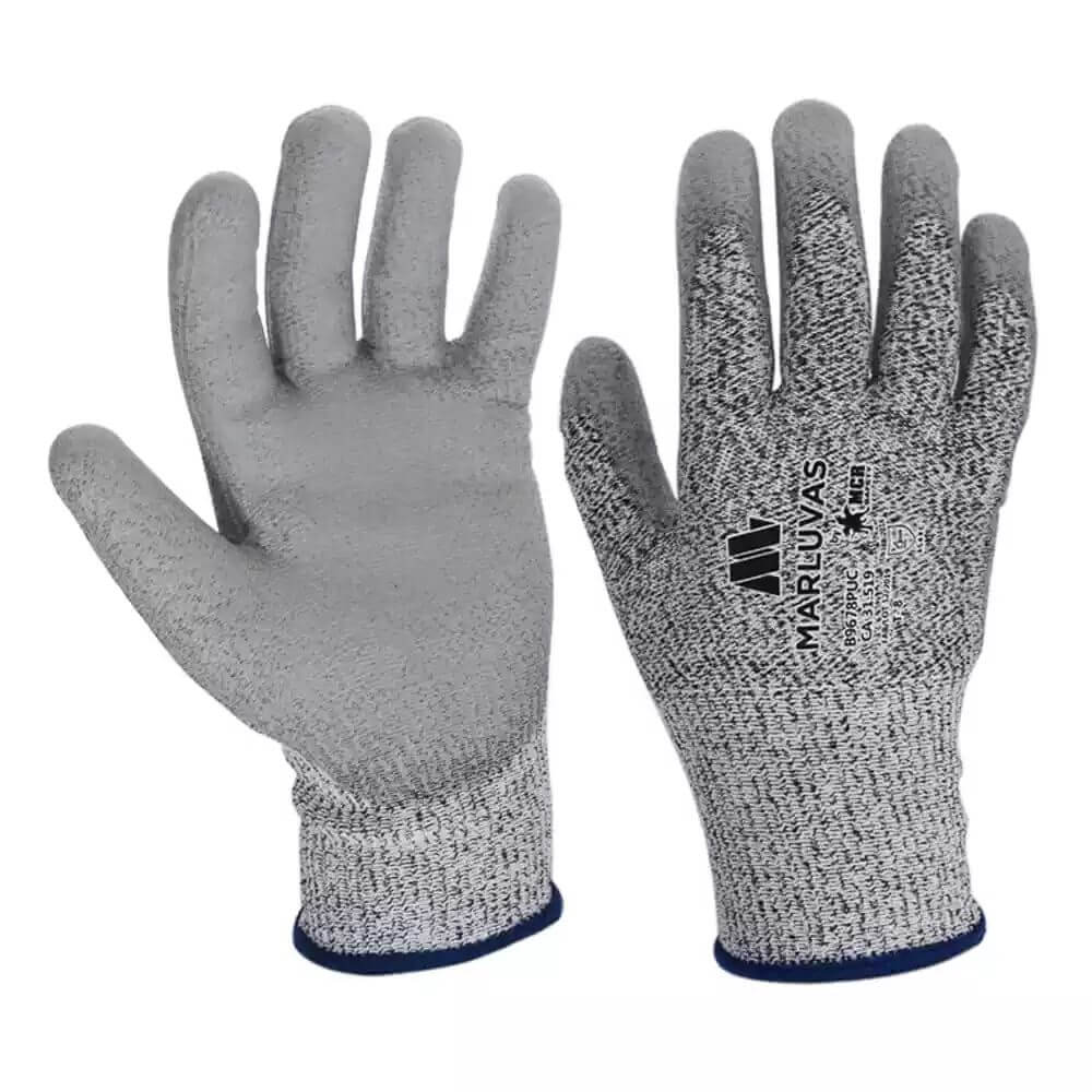 Luva Ultra Tech 8 M Cinza Tricotada PU CA39835 Marluvas