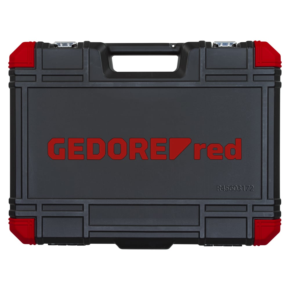Jogo D Soquetes 1/4″ + 3/8″ + 1/2″ Sextavados, 172 peças Gedore