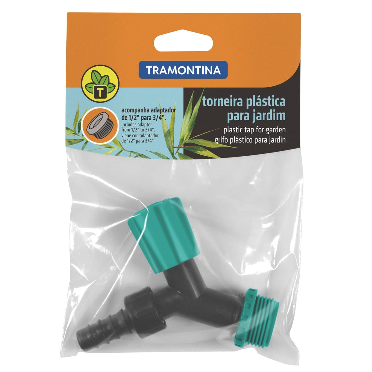 Torneira Plástica para Jardim 1/2"" com Redutor Tramontina