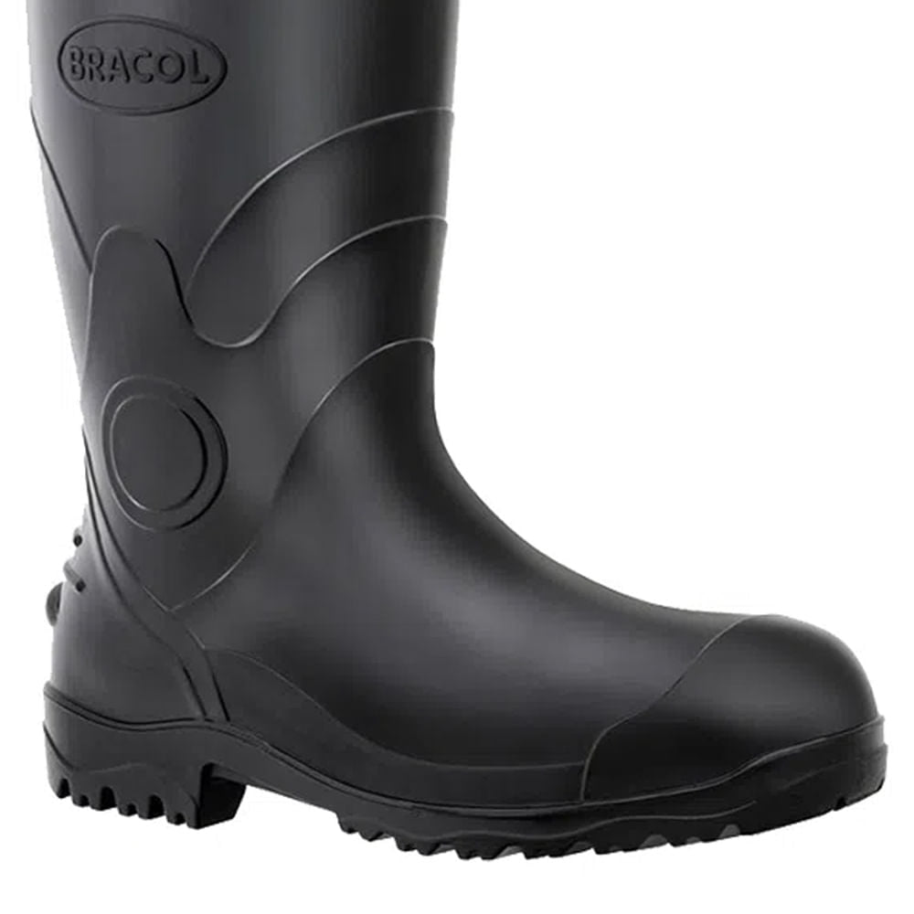 Bota Pvc Preta 35cm N°44 Bracol