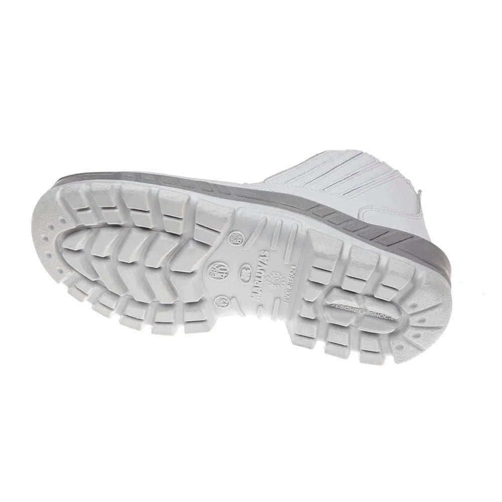 Bota Microfibra sem Cadarço C.A1396 N42 Branco MARLUVAS