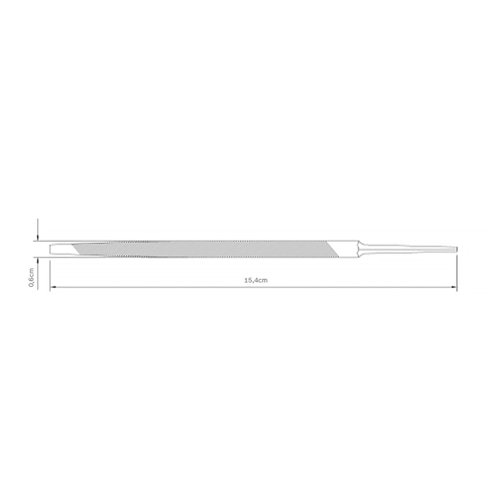 Lima Triangular Delgada para Serrote 4,5"" Tramontica