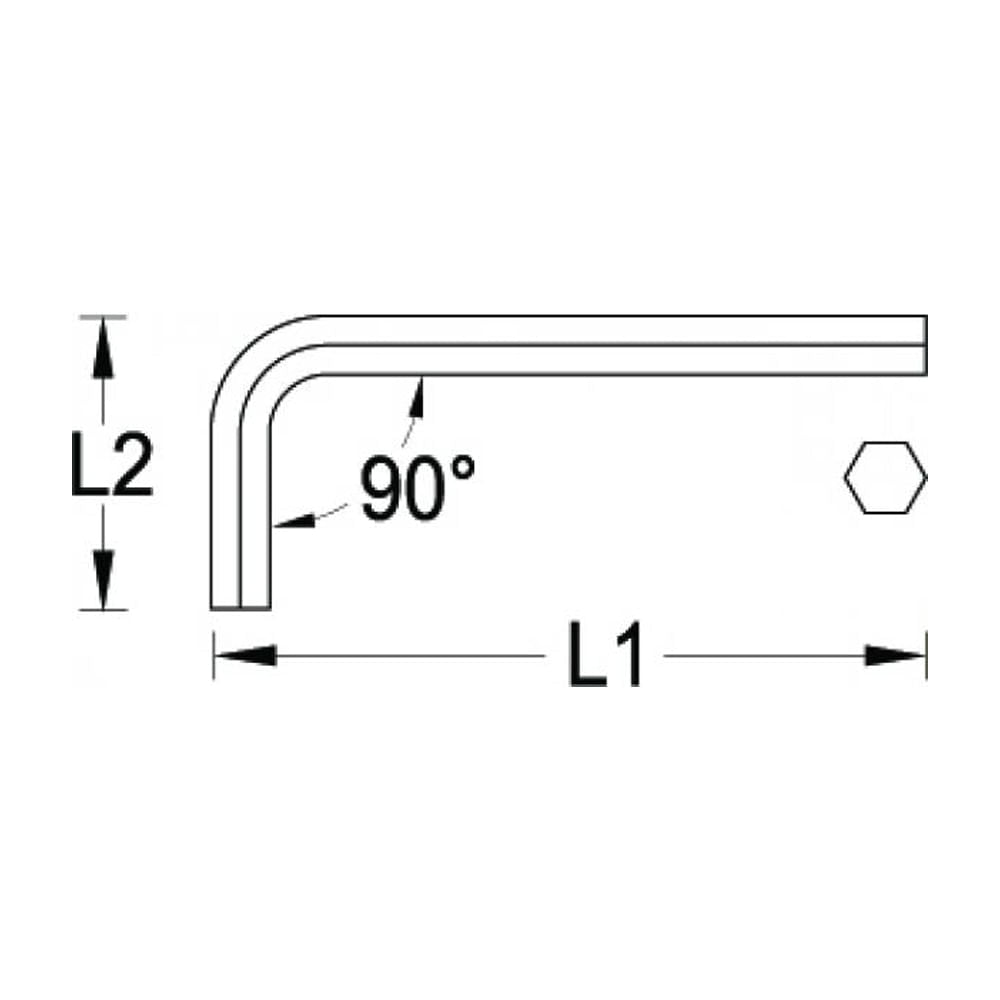 Chave Allen M 14,0mm 42L Gedore