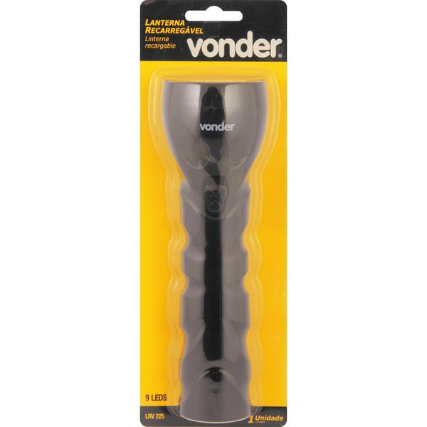 Lanterna Recarregável 9 leds Vonder