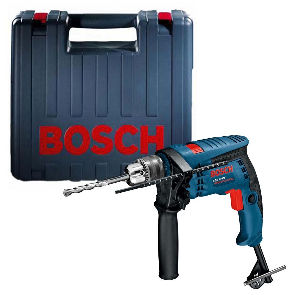 Furadeira Industrial GSB-13-Re 13mm 650w Maleta+5 Brocas Bosch