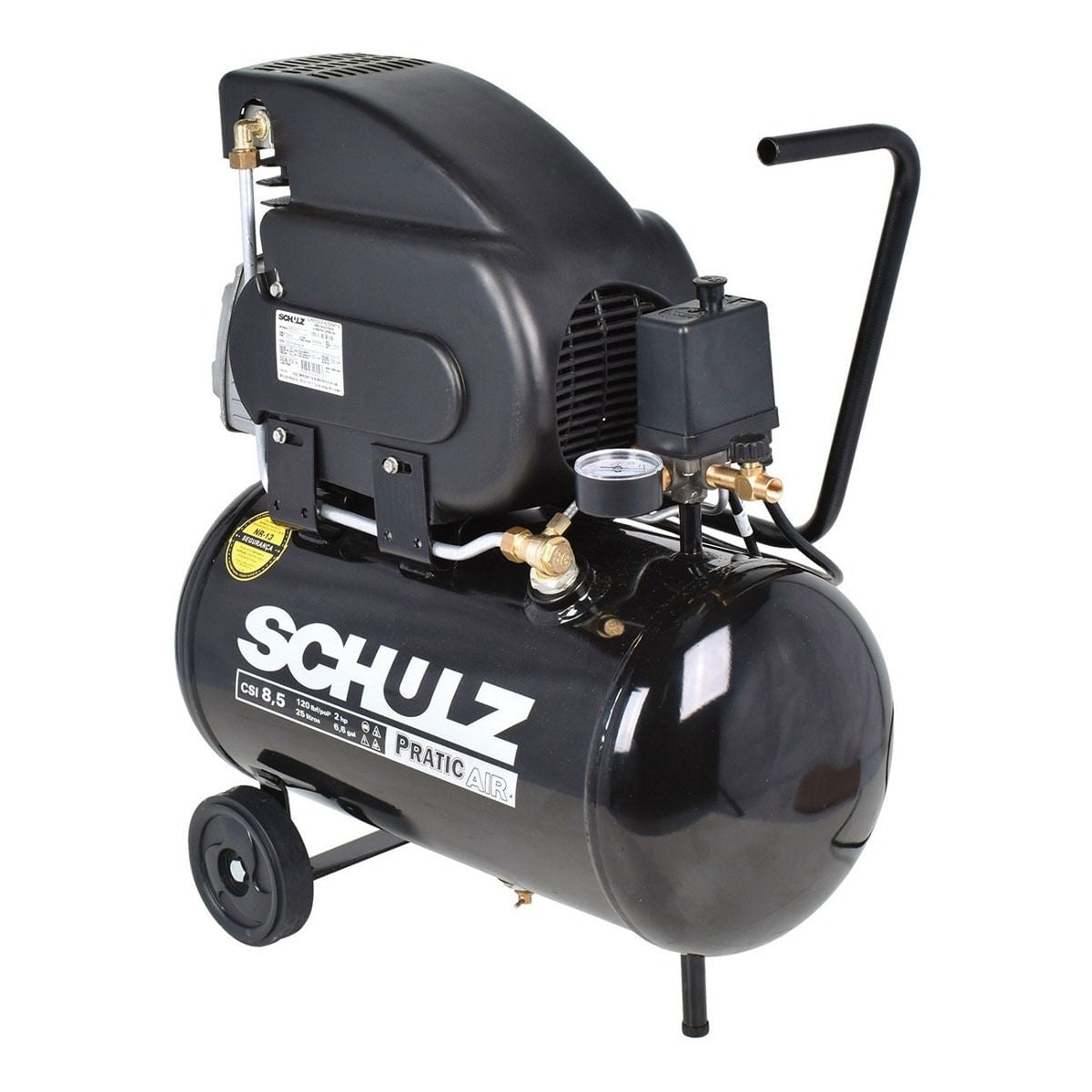 Compressor de Ar Pratic Air Casa 8,5/25 2HP Schulz
