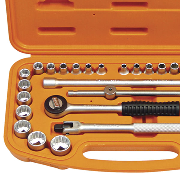 Maleta Soquetes Acess. 3/8" 33pçs Tramontina