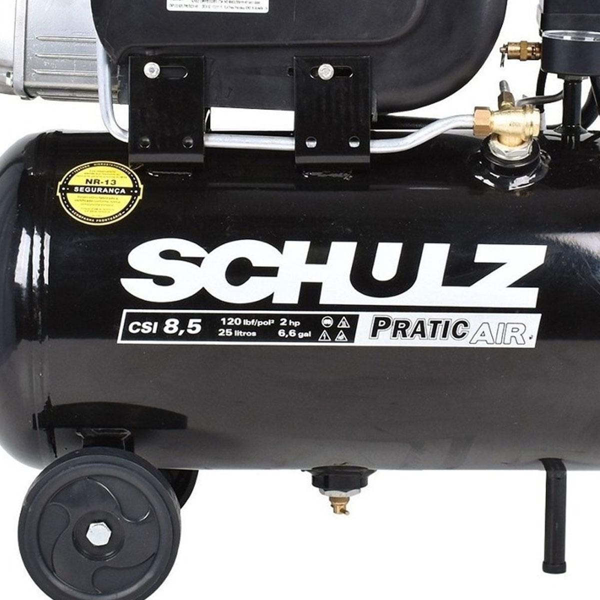 Compressor de Ar Pratic Air Casa 8,5/25 2HP Schulz