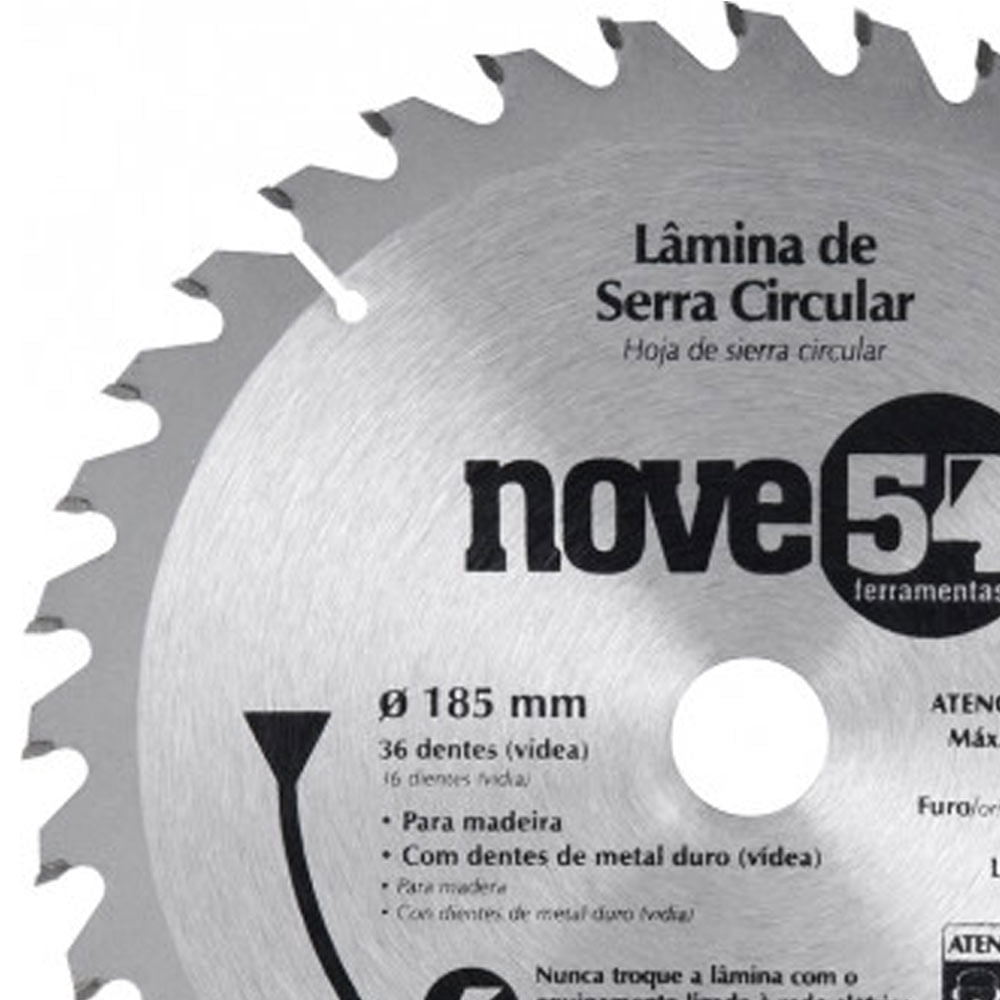 Serra Circular Widia 185mm 36 Dentes Nove54