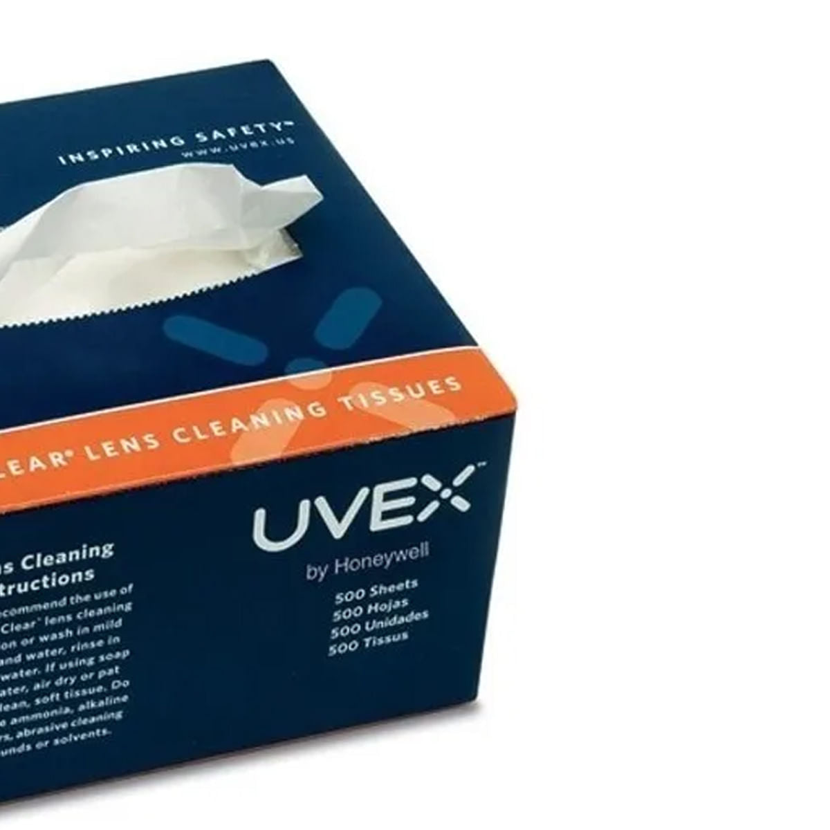 Caixa Com 500 Lenços Uvex Para Limpeza de Óculos S462