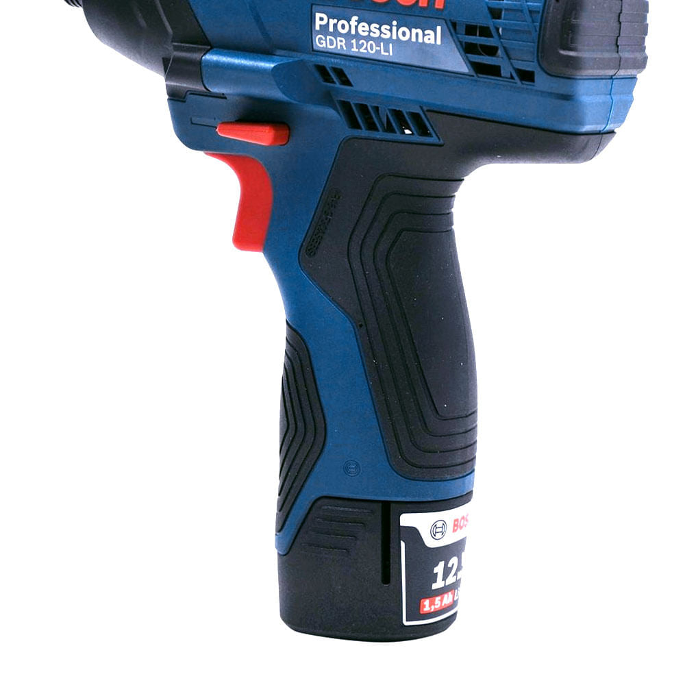 Chave de Impacto Bosch Bateria GDR 120-LI 12V 2Baterias+Carregador