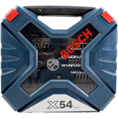 Jogo de Brocas + Bits Bosch Com 54 Peças X-line