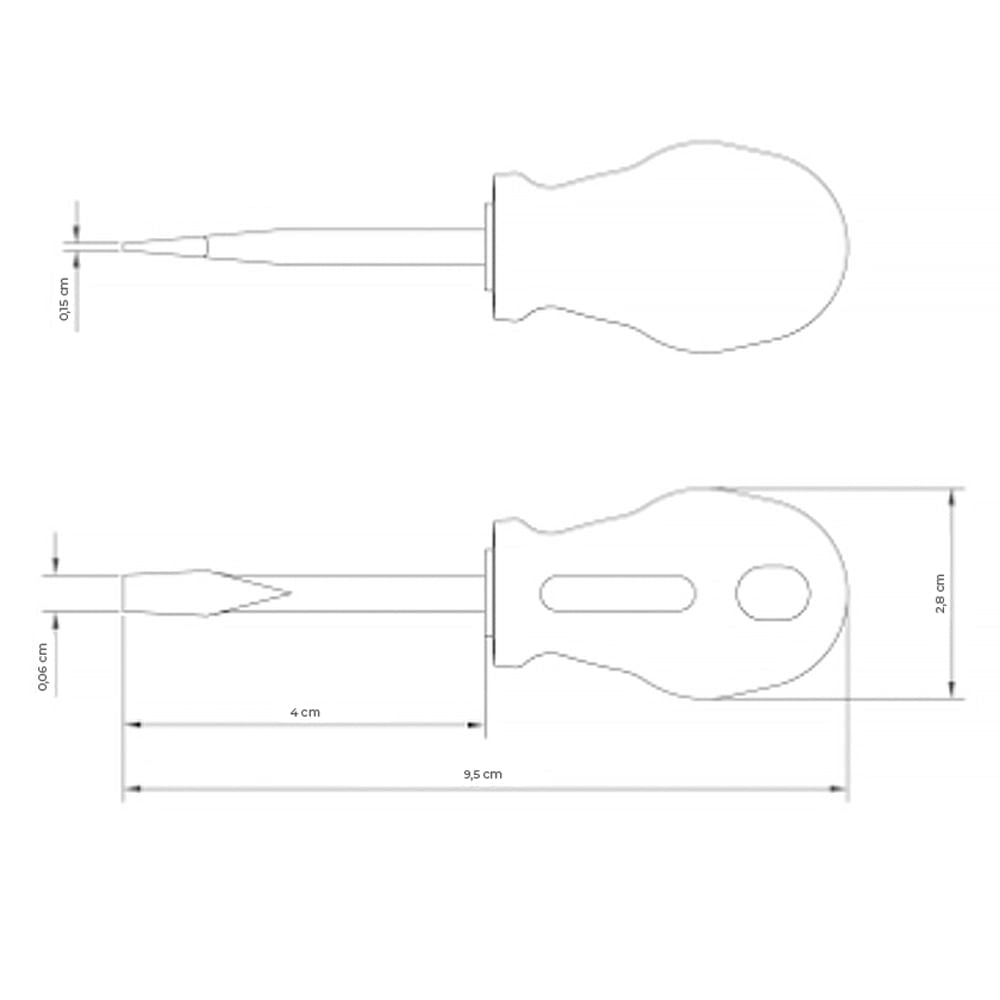 Chave de Fenda Toco 1/4x1.1/2"" Tramontina