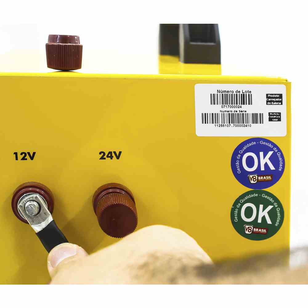 Carregador Bateria 1000 Charger Com Auxiliar Part V8 Brasil