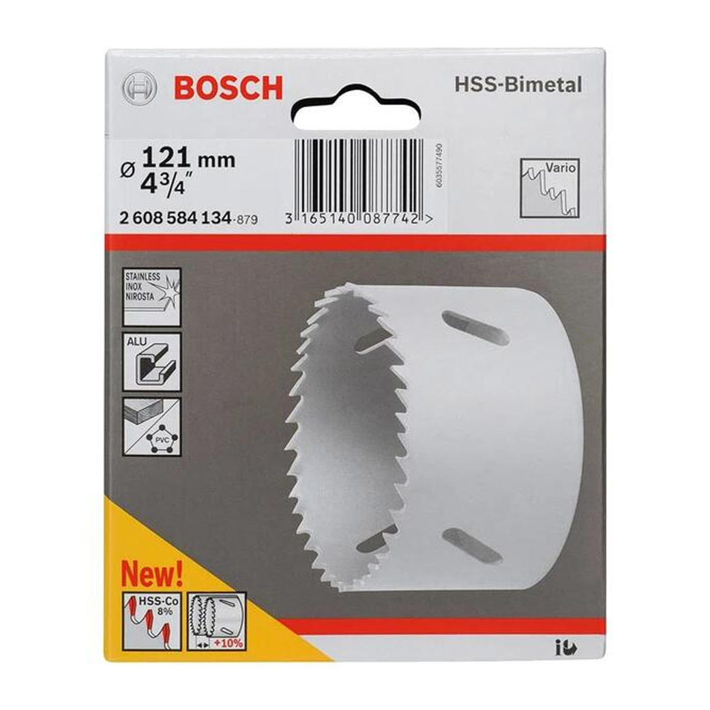 Serra Copo Bimetal Bosch 4.3/4' Polegadas 121,0mm