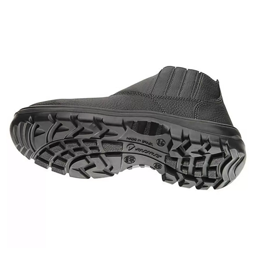 Bota Vaqueta Bico Plástico com Elástico N44 Preto CA31888 Bracol