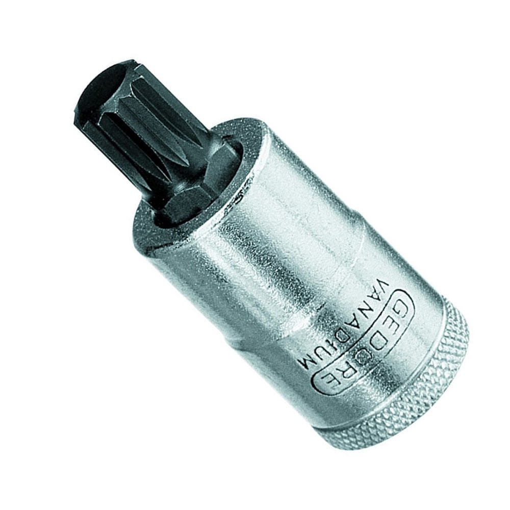Soquete Multidentada 10mm Inx19 Encaixe 1/2" Gedore