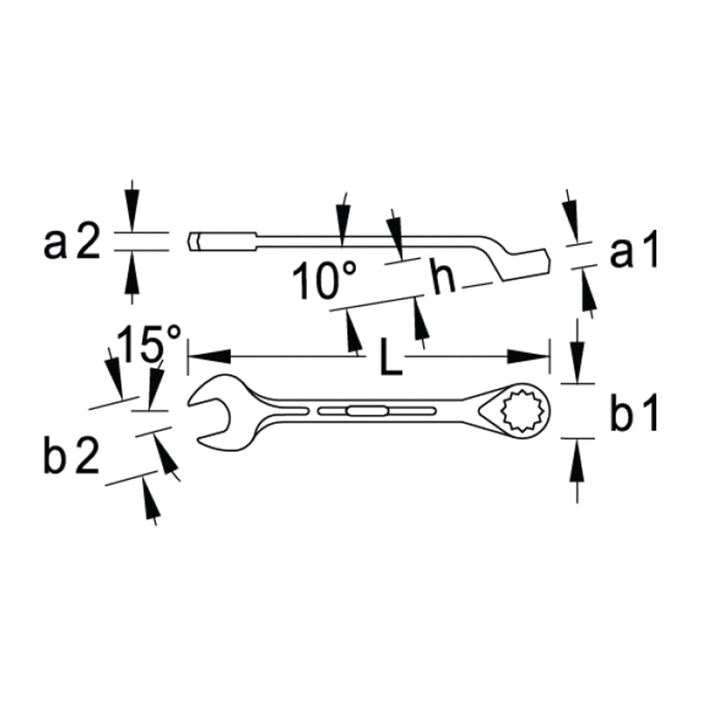 Chave Combinada 020-5/16'' 1BE Gedore