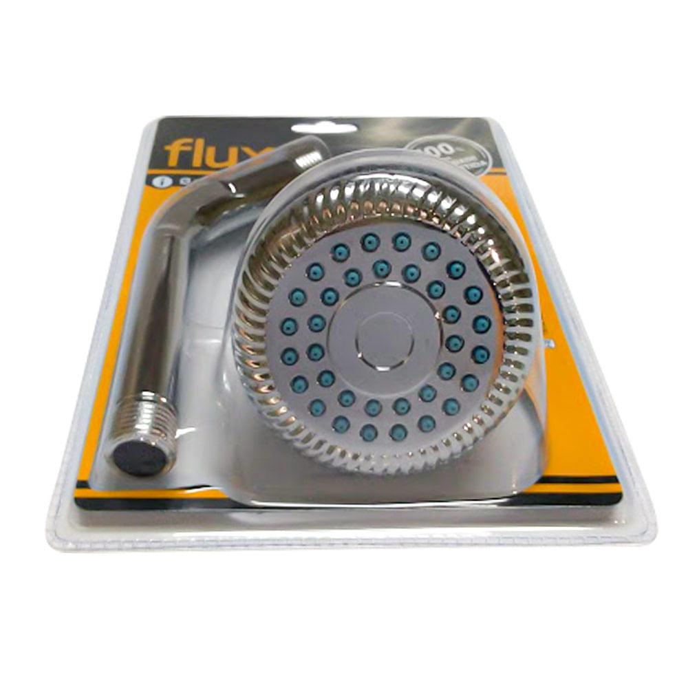 Chuveiro Redondo Cromado 83mm T1 Tubo Flux