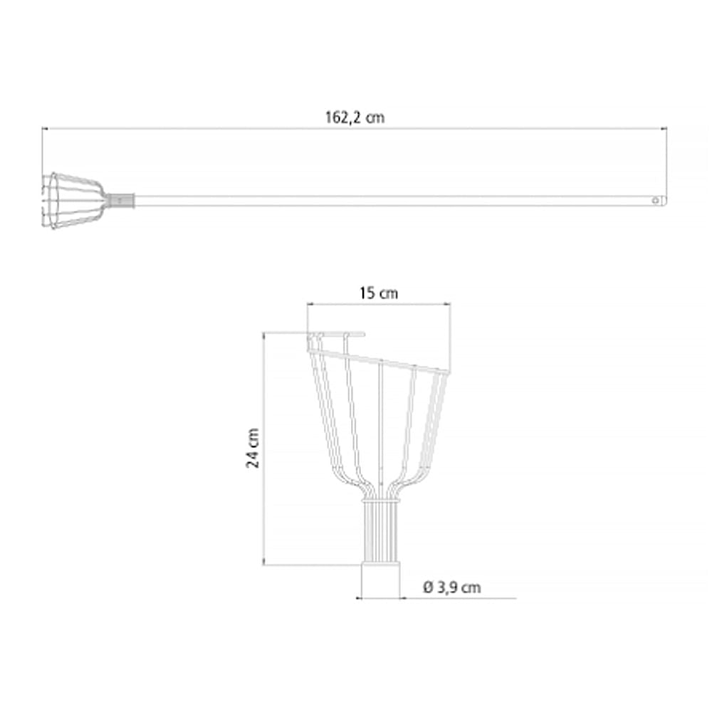 Colhedor de Frutas Médio com Cabo 150cm Tramontina