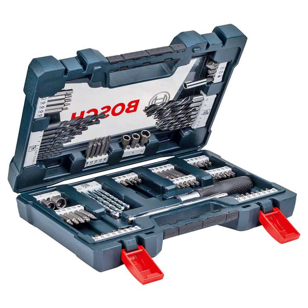 Jogo de Brocas e Bits Titântio com 91Pçs V-LINE 2607017402 BOSCH