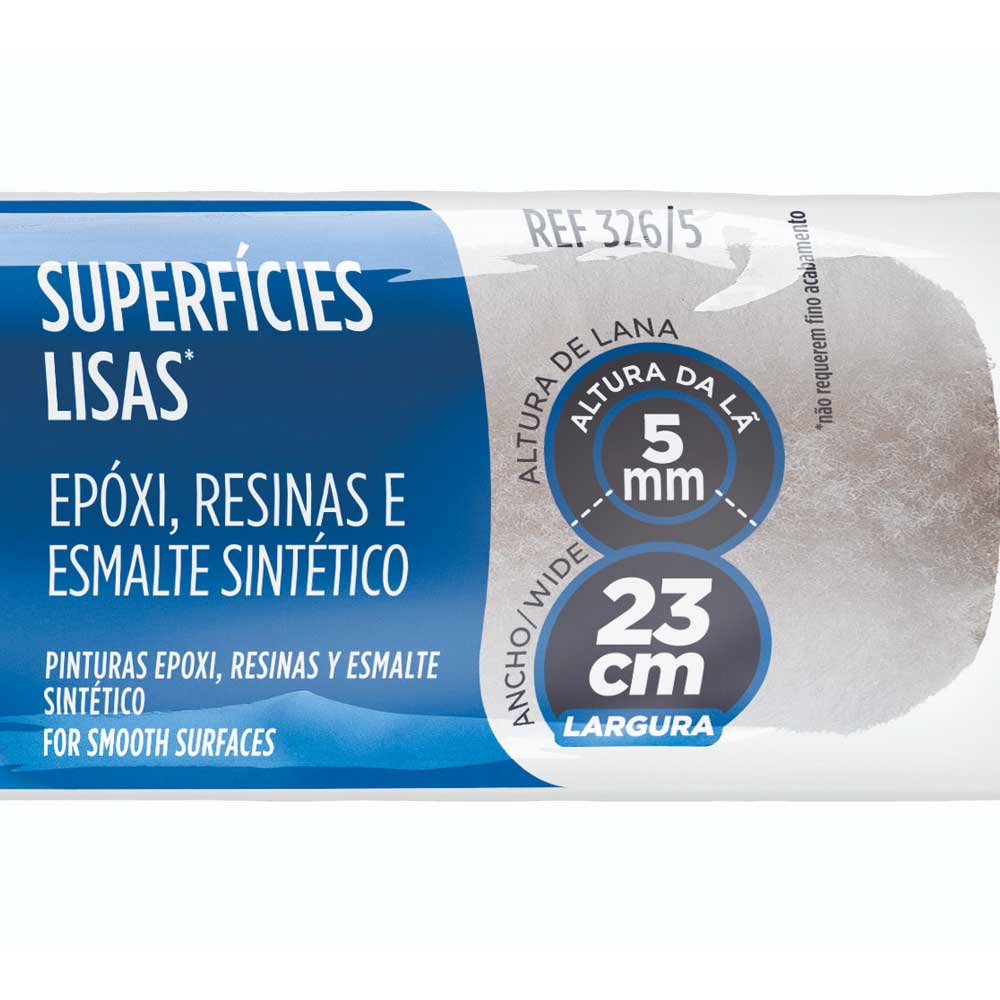 Rolo Para Pintura 23cm Epoxi Industrial Atlas