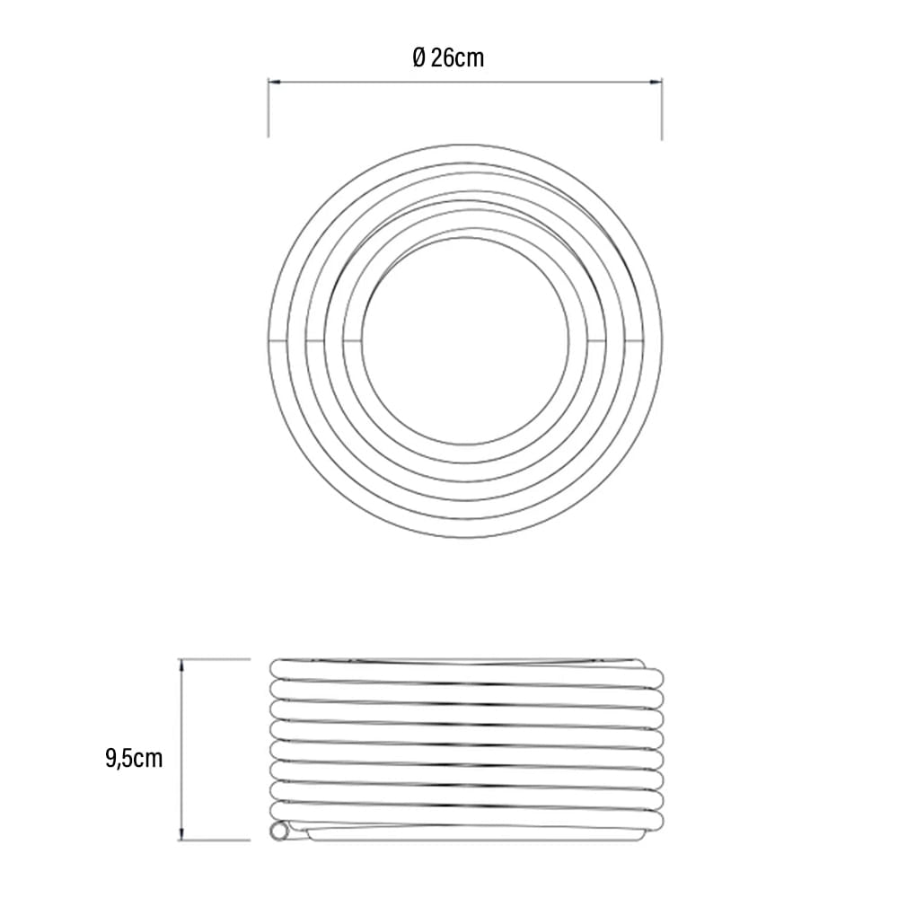 Mangueira Jardim Trancada Cristal 10m 1/2"" com Engates Tramontina