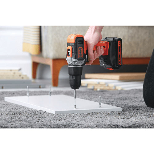 Parafusadeira /Furadeira Bateria 20,0V 3/8"" MAX-LI Black Decker
