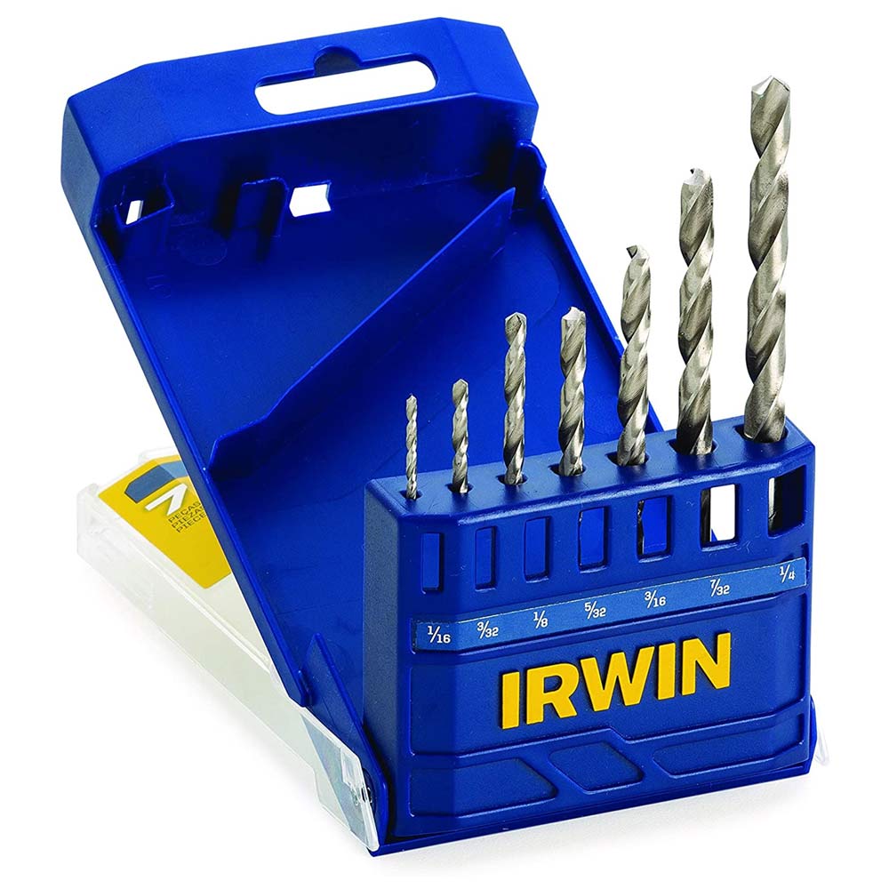 Jogo de Broca Aço Rápido 004 1/16"-1/4" Com 7Pçs IRWIN