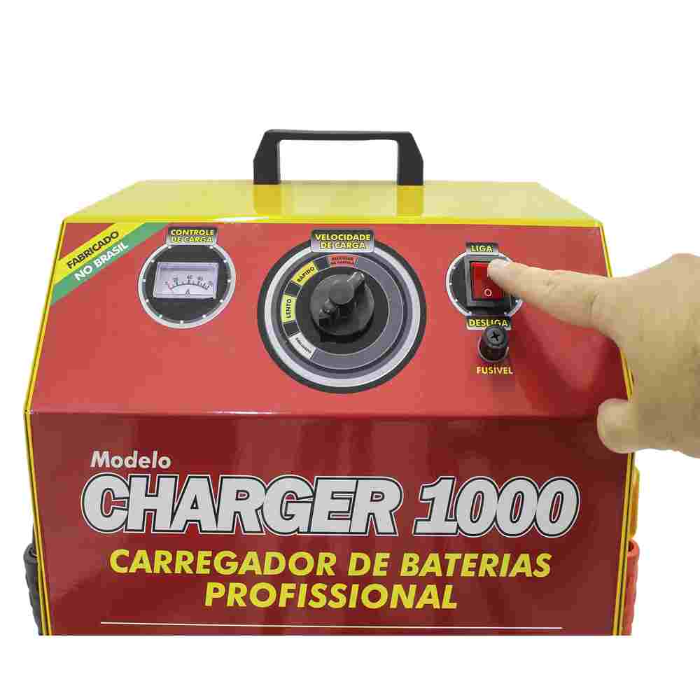 Carregador Bateria 1000 Charger Com Auxiliar Part V8 Brasil