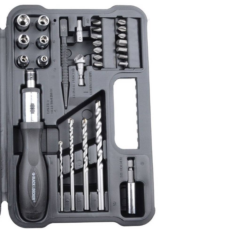 Kit Acessorios Parafusadeira 47pçs Black and Decker