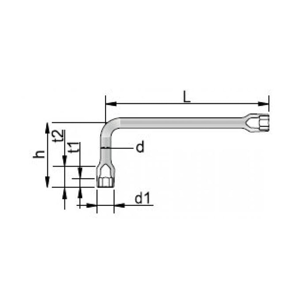 Chave Biela P 028-7/16  25B Gedore